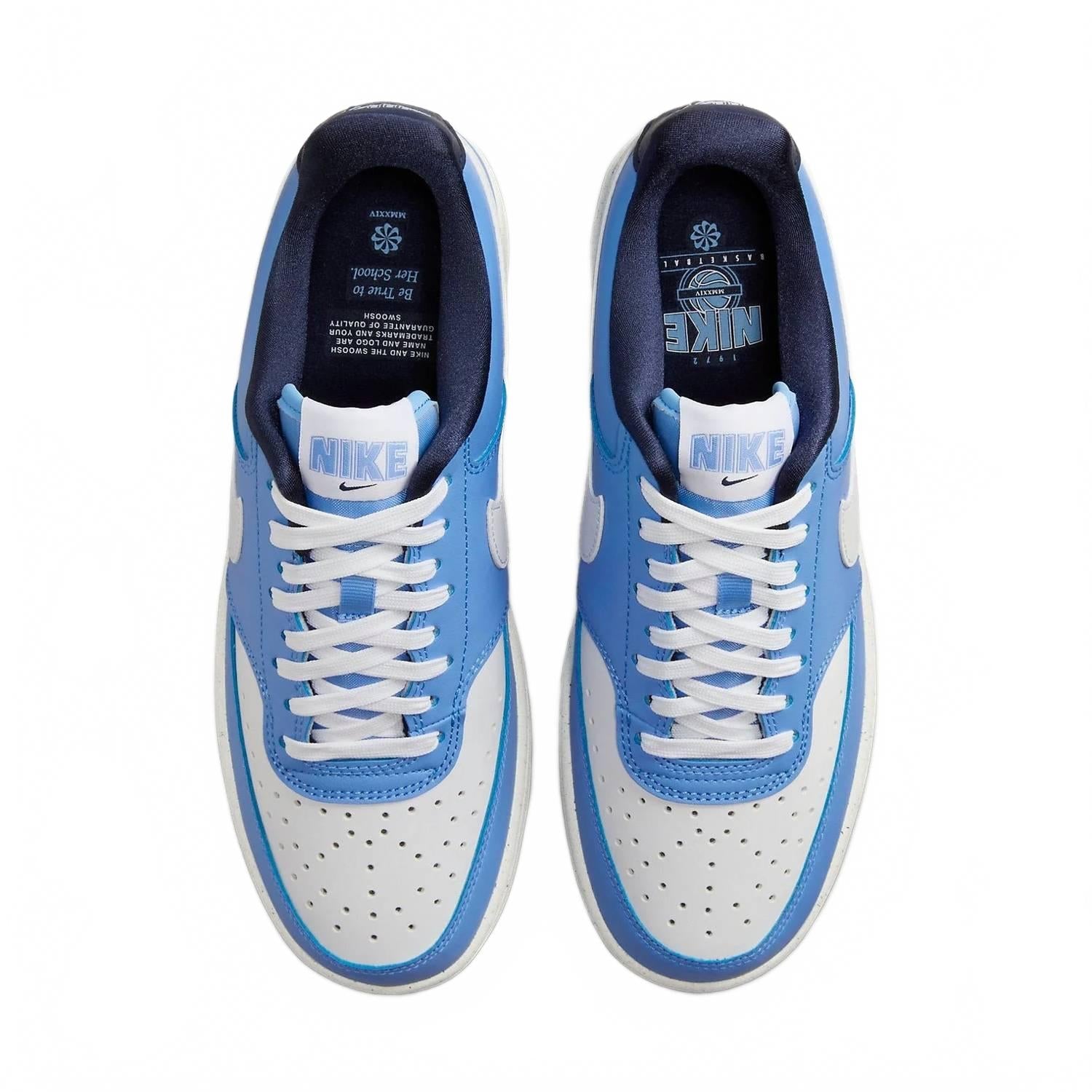 Women's Court Vision Nn Shoes In Valor Blue White
