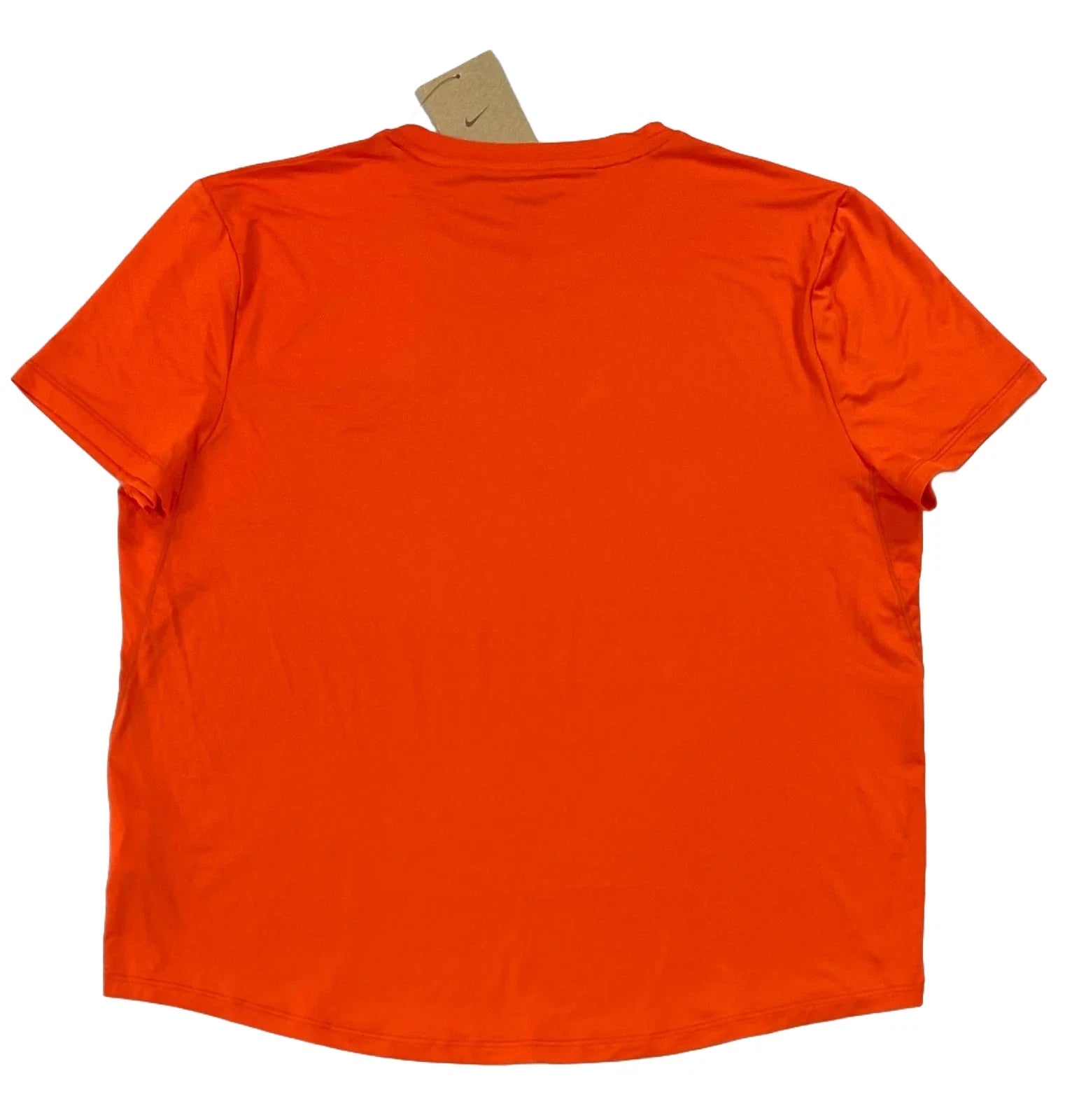 Nike One Classic Top Women's Orange Dri-Fit Short Sleeve Activewear DSGL473