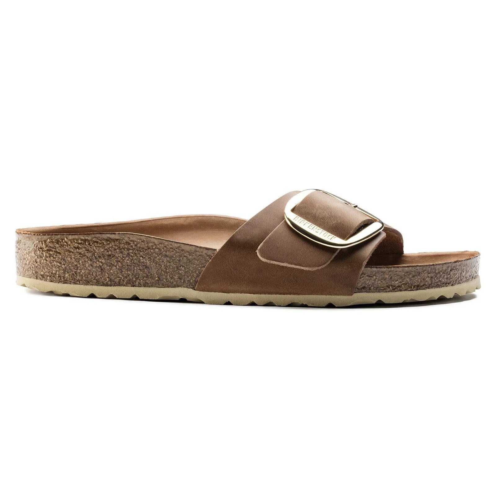 Unisex Birkenstock Madrid Big Buckle 1006525 Sandals Cognac Slide GAL1709