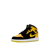 Grade-School Nike Air Jordan 1 Mid SE Black / Varsity Maize - White HJ5940-071