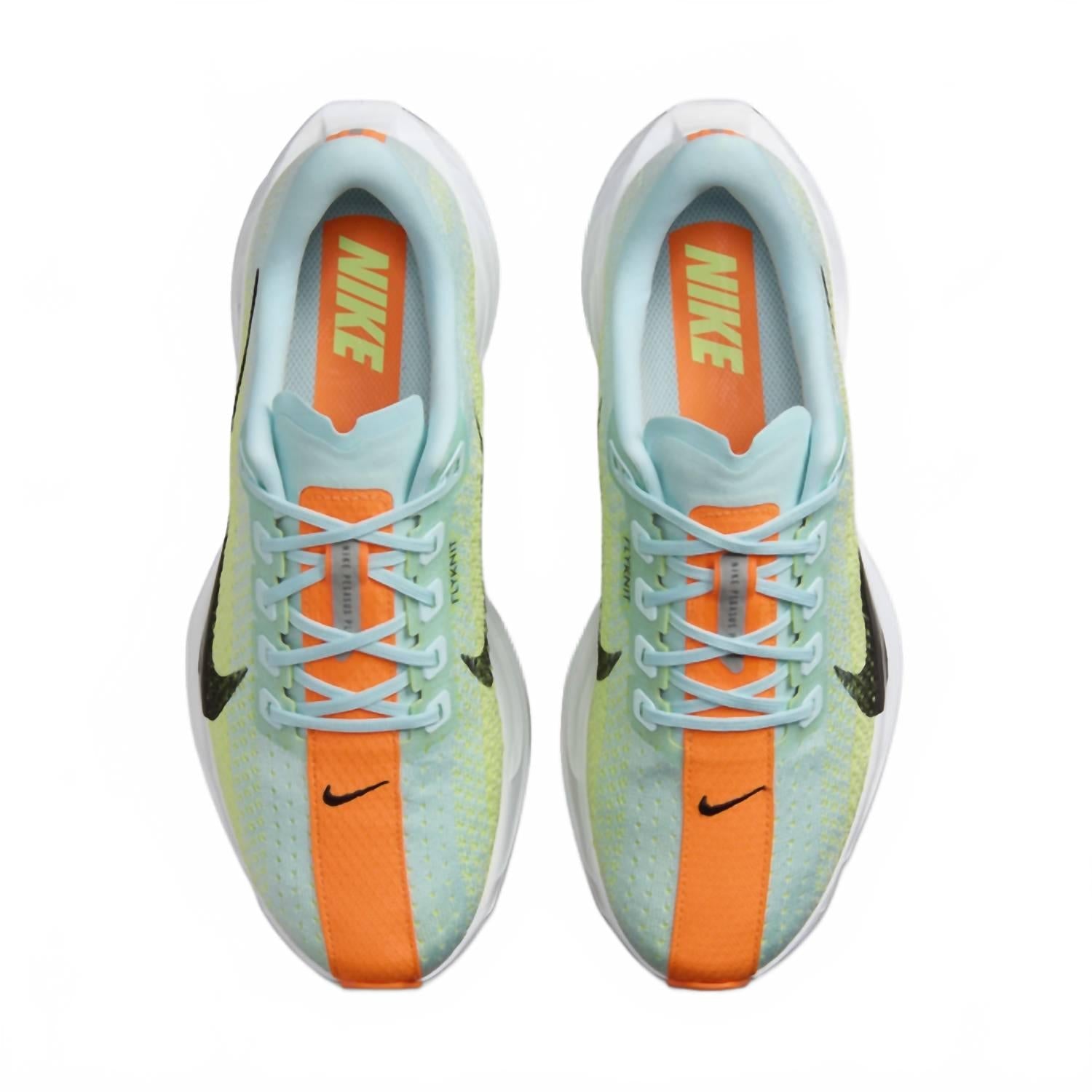 Men's Pegasus Plus Running Shoes In Glacier Blue/light Lemon Twist/life Lime/black