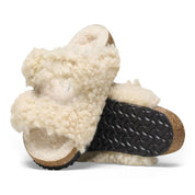Kids Arizona Shearling Sandals Narrow In Teddy Eggshell