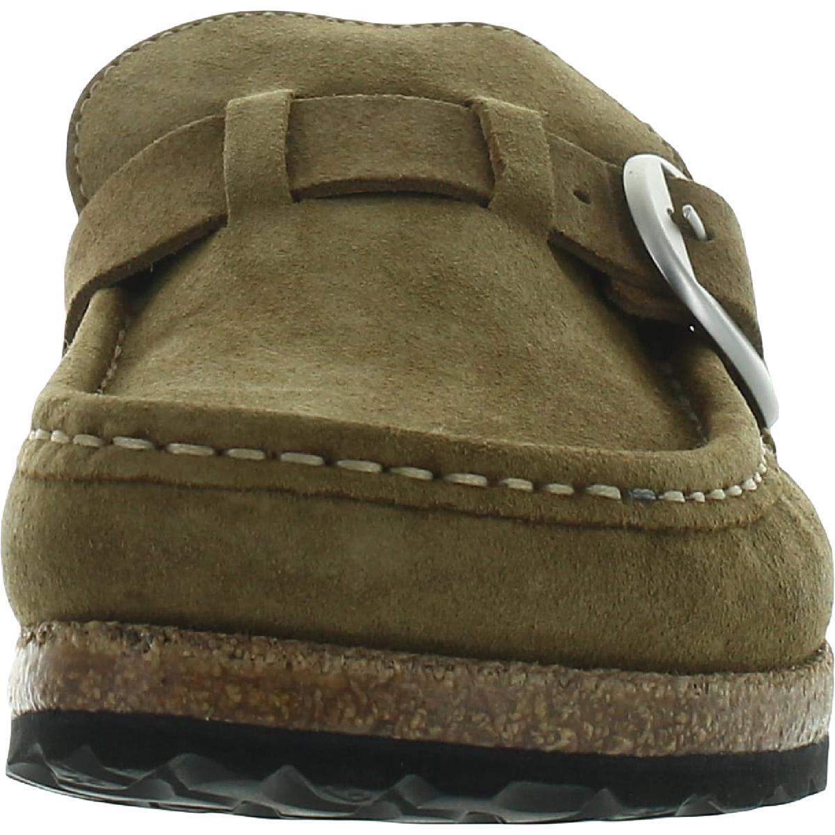 Buckley Shearling Womens Leather Slip On Loafers