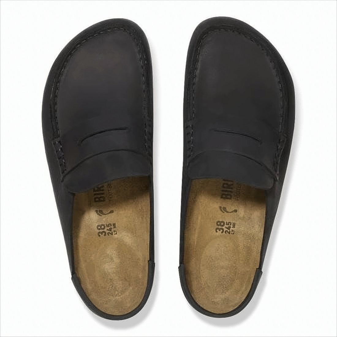 Nubuck Leather Slip-On Loafers with Moccasin-Style Toe