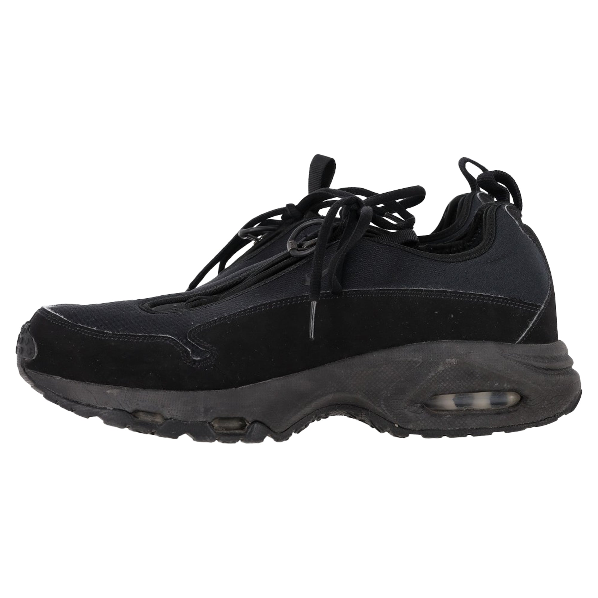 Nike x CDG Homme Plus Air Max Sunder Sneakers in Black Suede