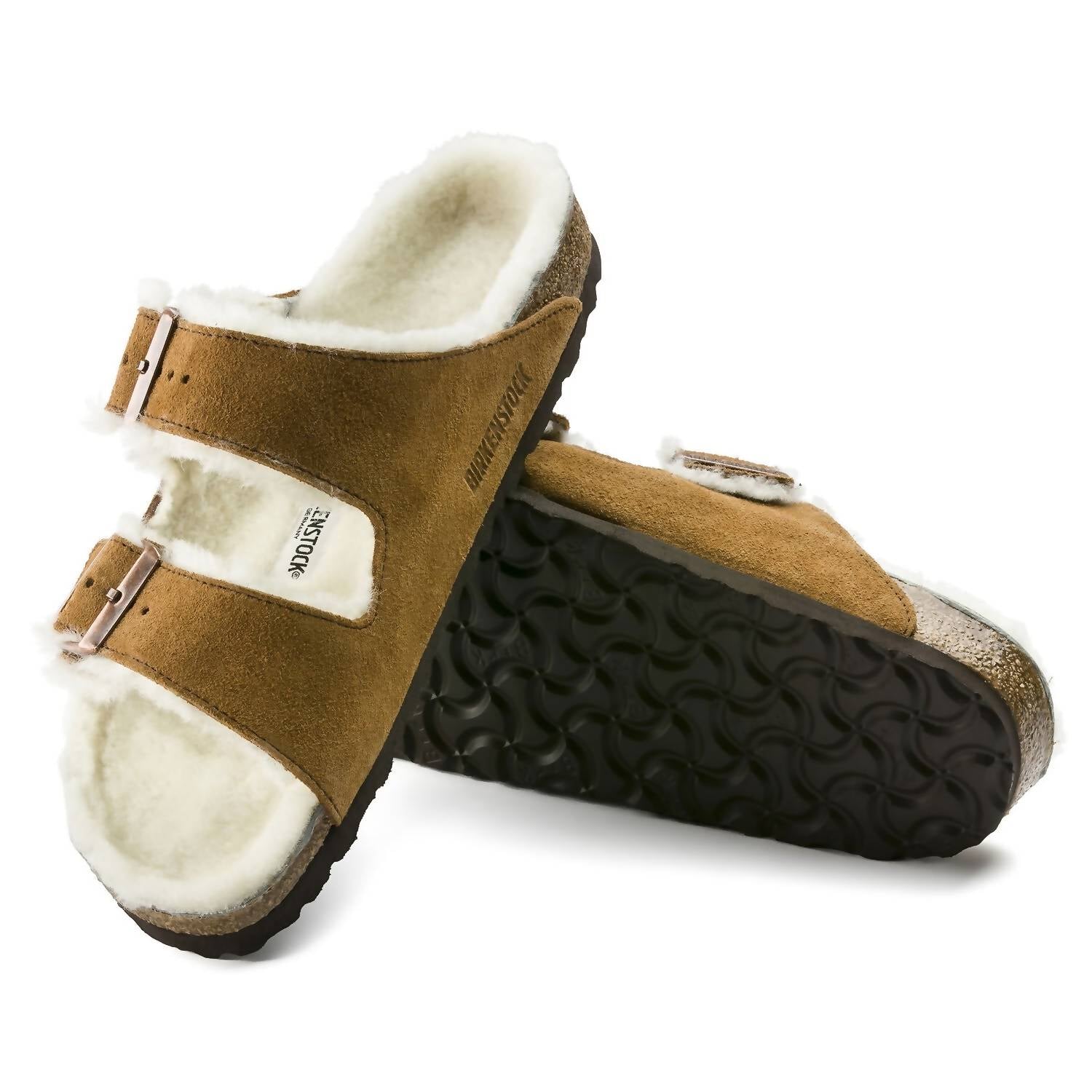 Women's Arizona Fur Narrow Sandal In Mink