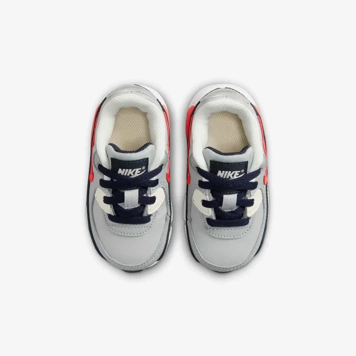 Toddler Nike Air Max 90 LTR CD6868-021 Sneakers US Gray Navy Platform Shoes