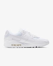 Men's Nike Air Max 90 CN8490-100 Sneaker White Leather Low Top Running Shoes