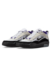 Men's Air Max Ishod Shoes In White/ Black/ Court Purple