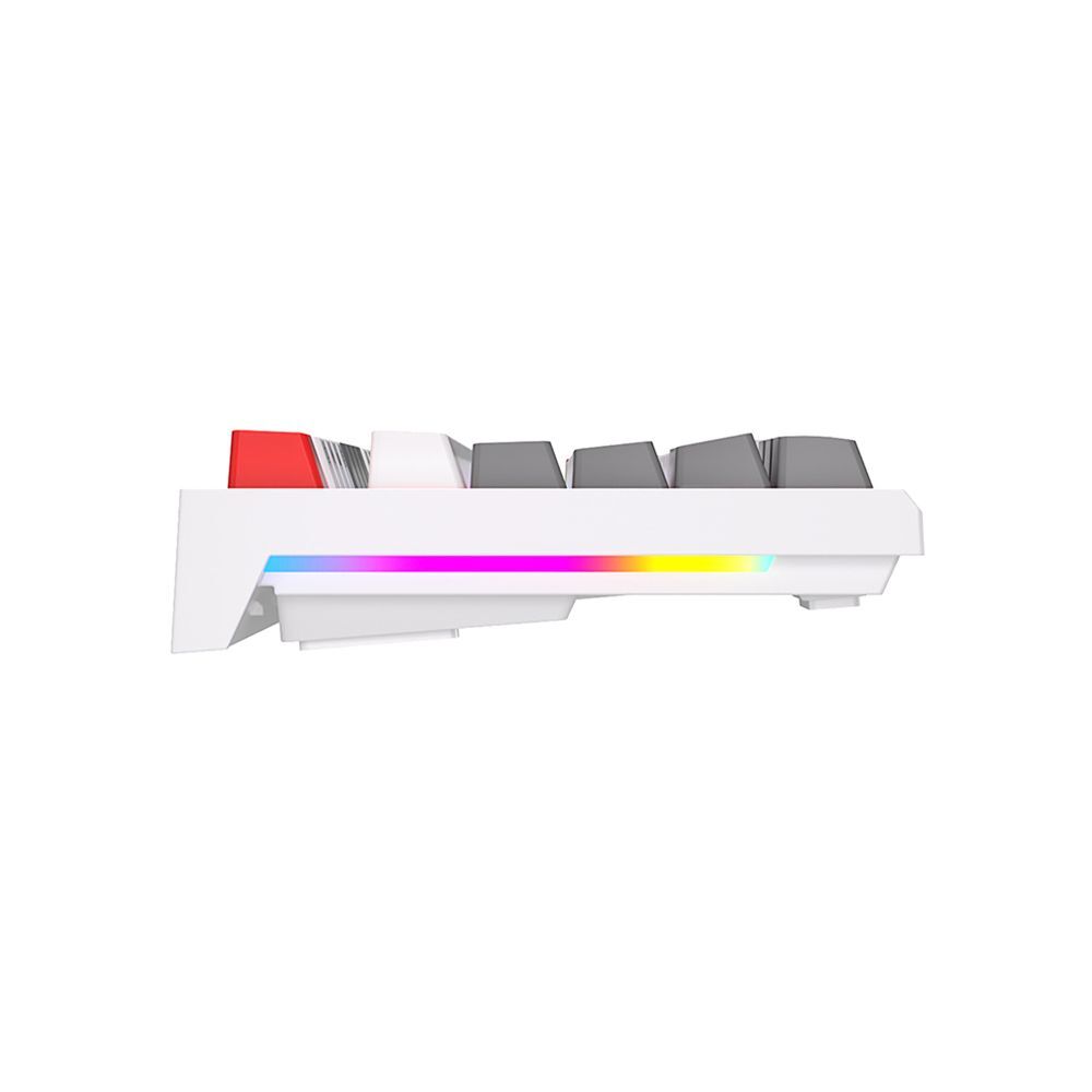 Royal Kludge RK R87 Mechanical Wired RGB Hot-Swappable Keyboard White - Brown Switch