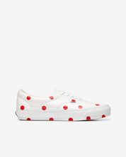 CDG Girl - Women's Vans Polka Dot Sneakers - (White/Red)