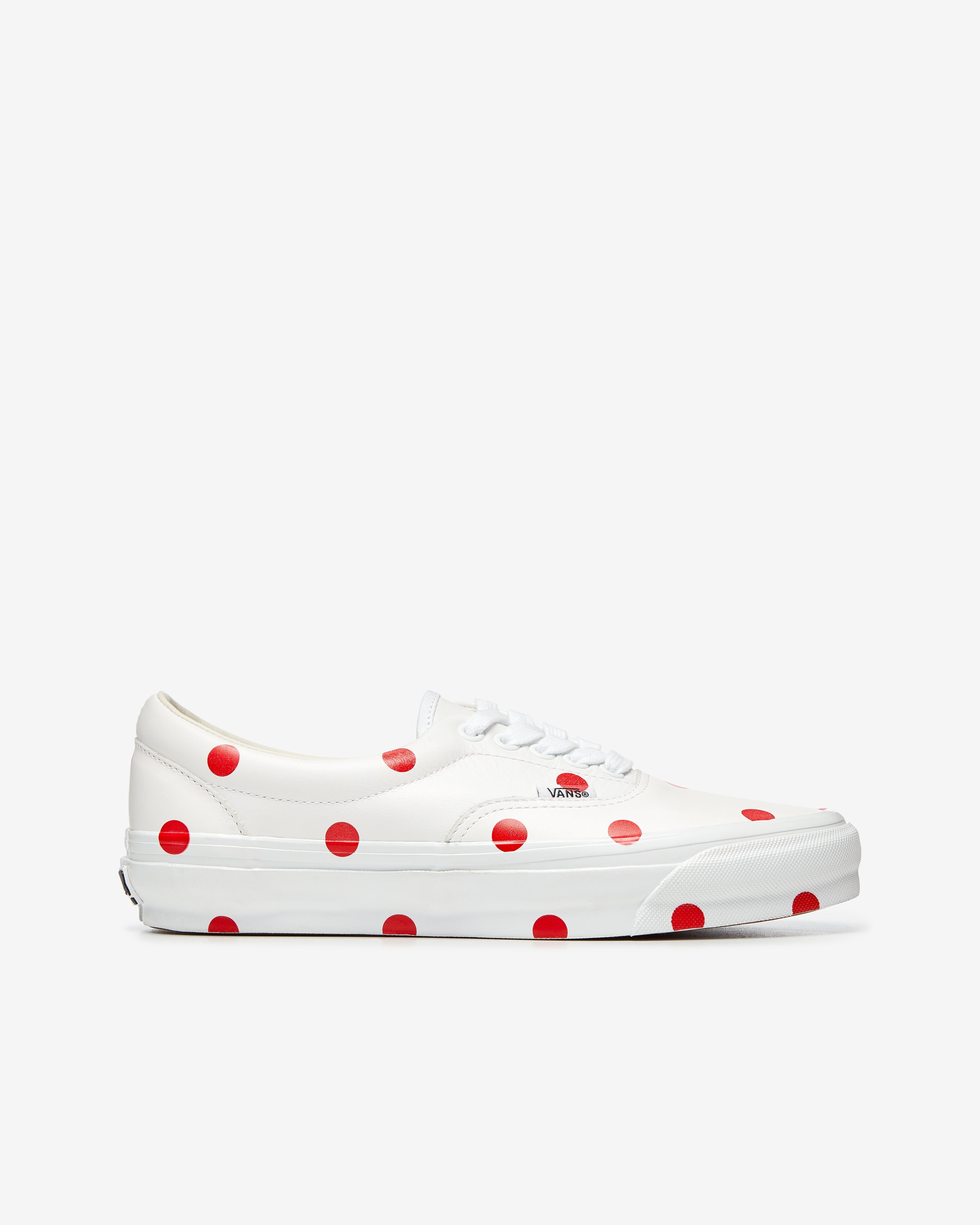 CDG Girl - Women's Vans Polka Dot Sneakers - (White/Red)
