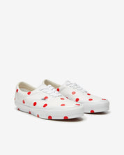 CDG Girl - Women's Vans Polka Dot Sneakers - (White/Red)