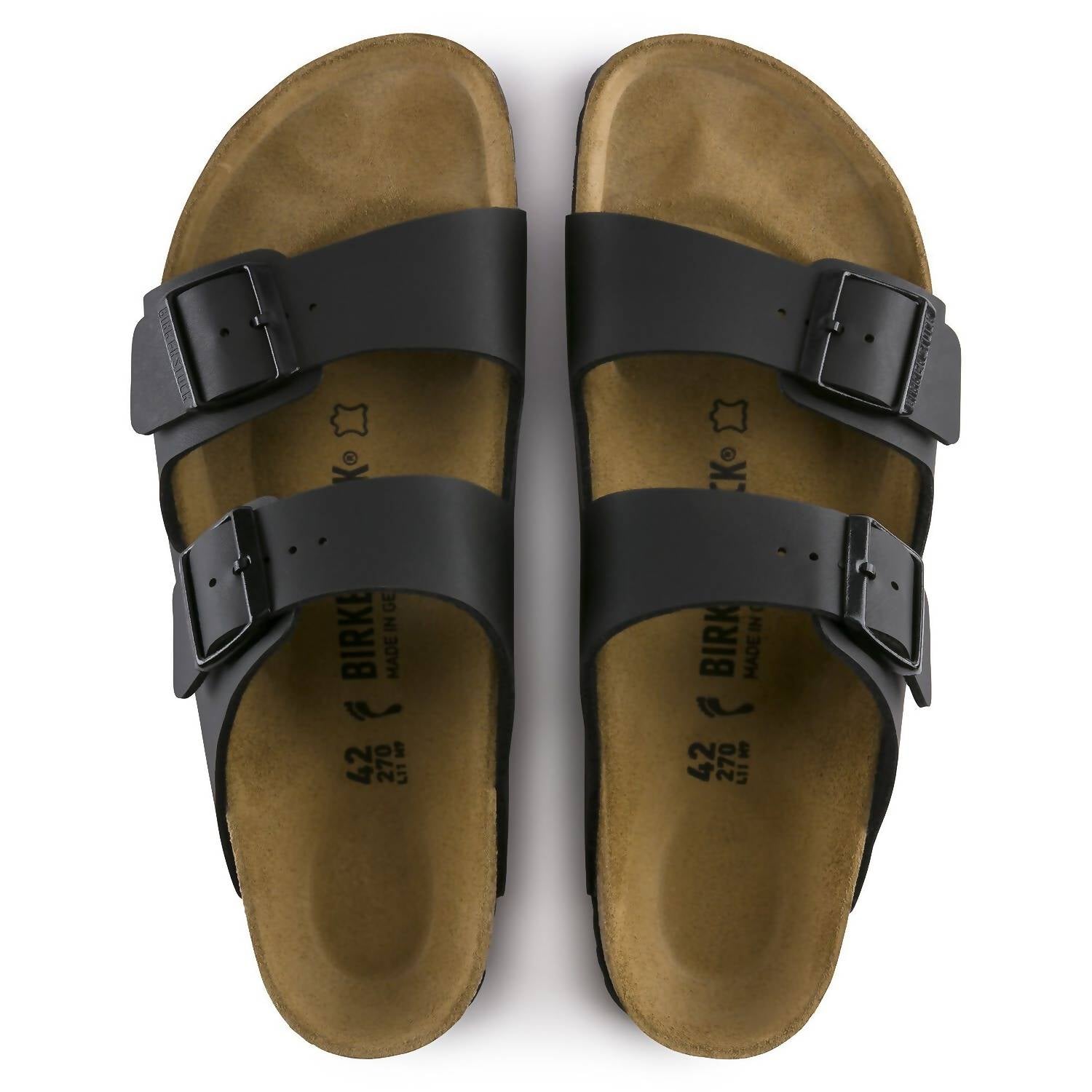 Unisex Arizona Sandal In Black Birko-Flor