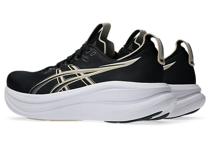 Men's Gel-Nimbus 28 WIDE (002 - Black/Feather Grey)