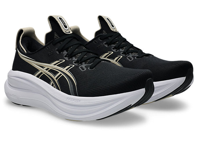 Men's Gel-Nimbus 28 WIDE (002 - Black/Feather Grey)
