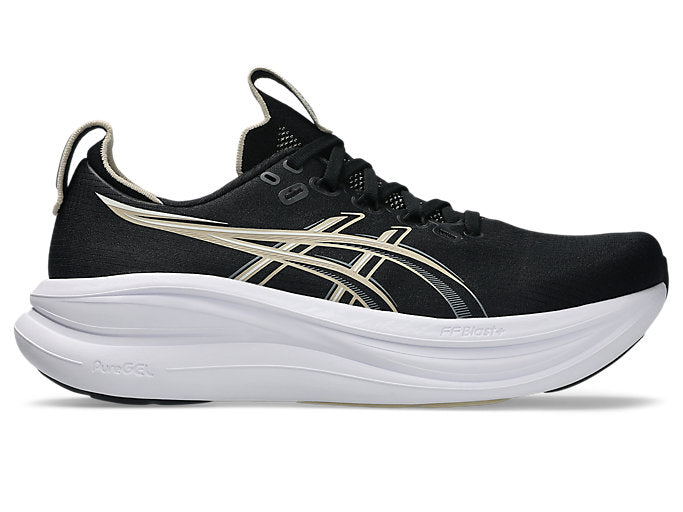 Men's Gel-Nimbus 28 WIDE (002 - Black/Feather Grey)