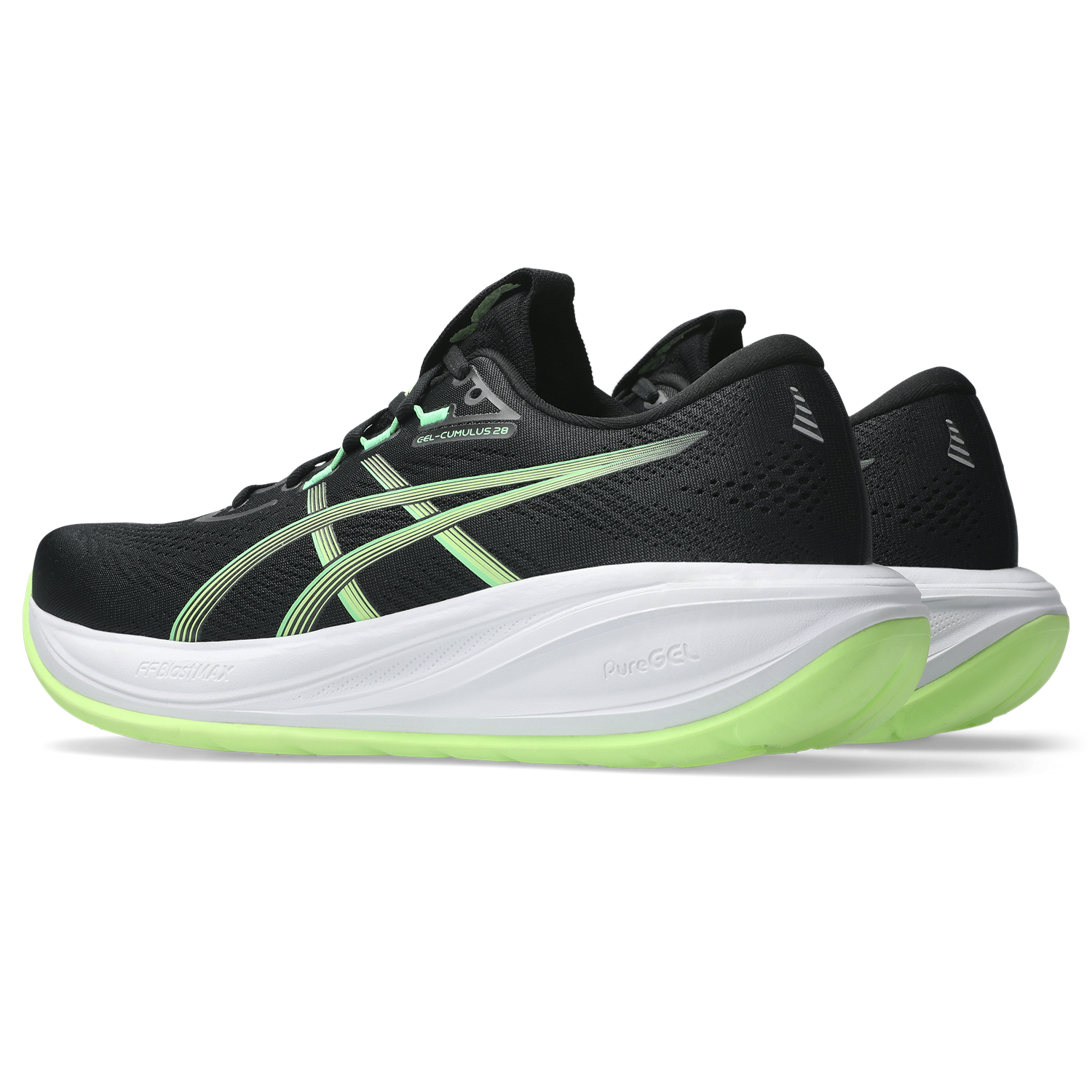 Men's Gel-Cumulus 28 (001 - Black/Illuminate Green)