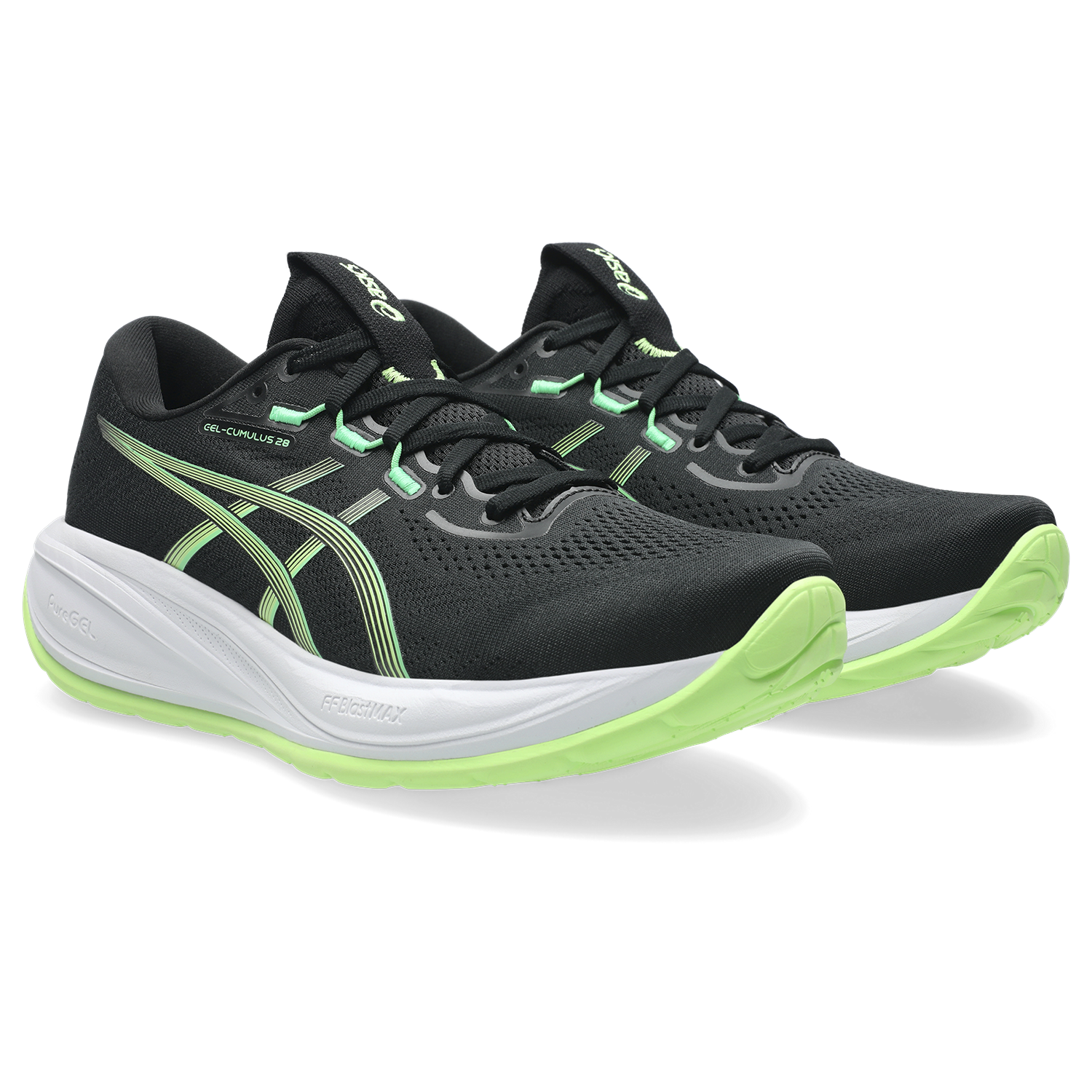 Men's Gel-Cumulus 28 (001 - Black/Illuminate Green)