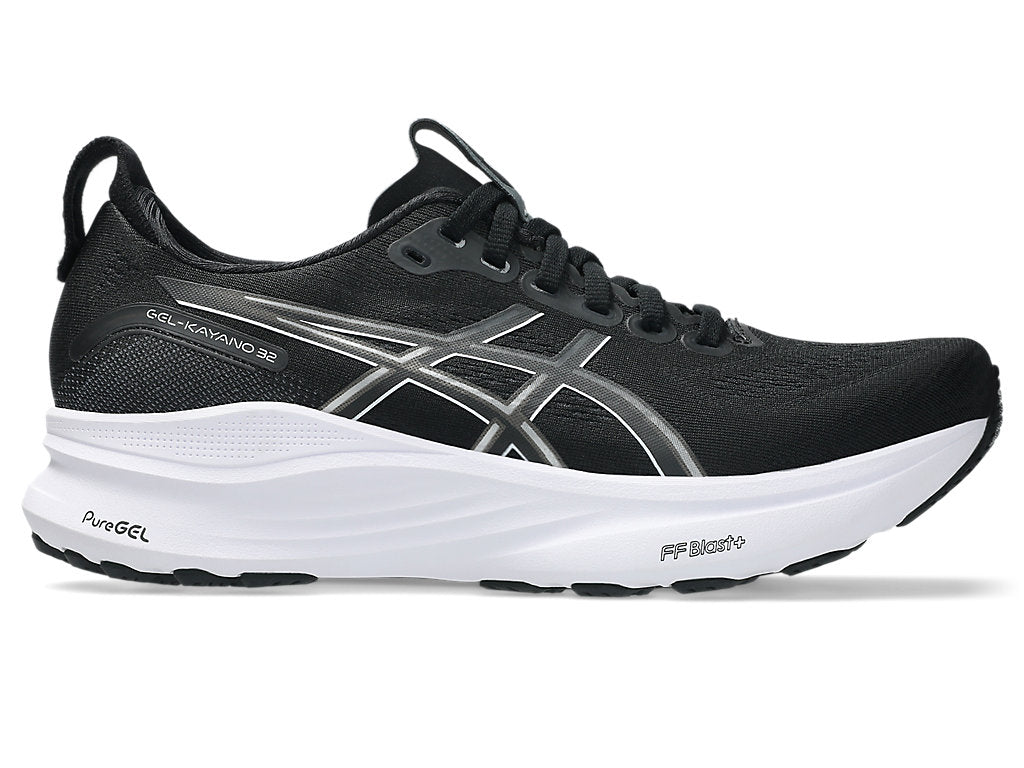 Women's GEL-Kayano 32 WIDE (002 - Black/White)