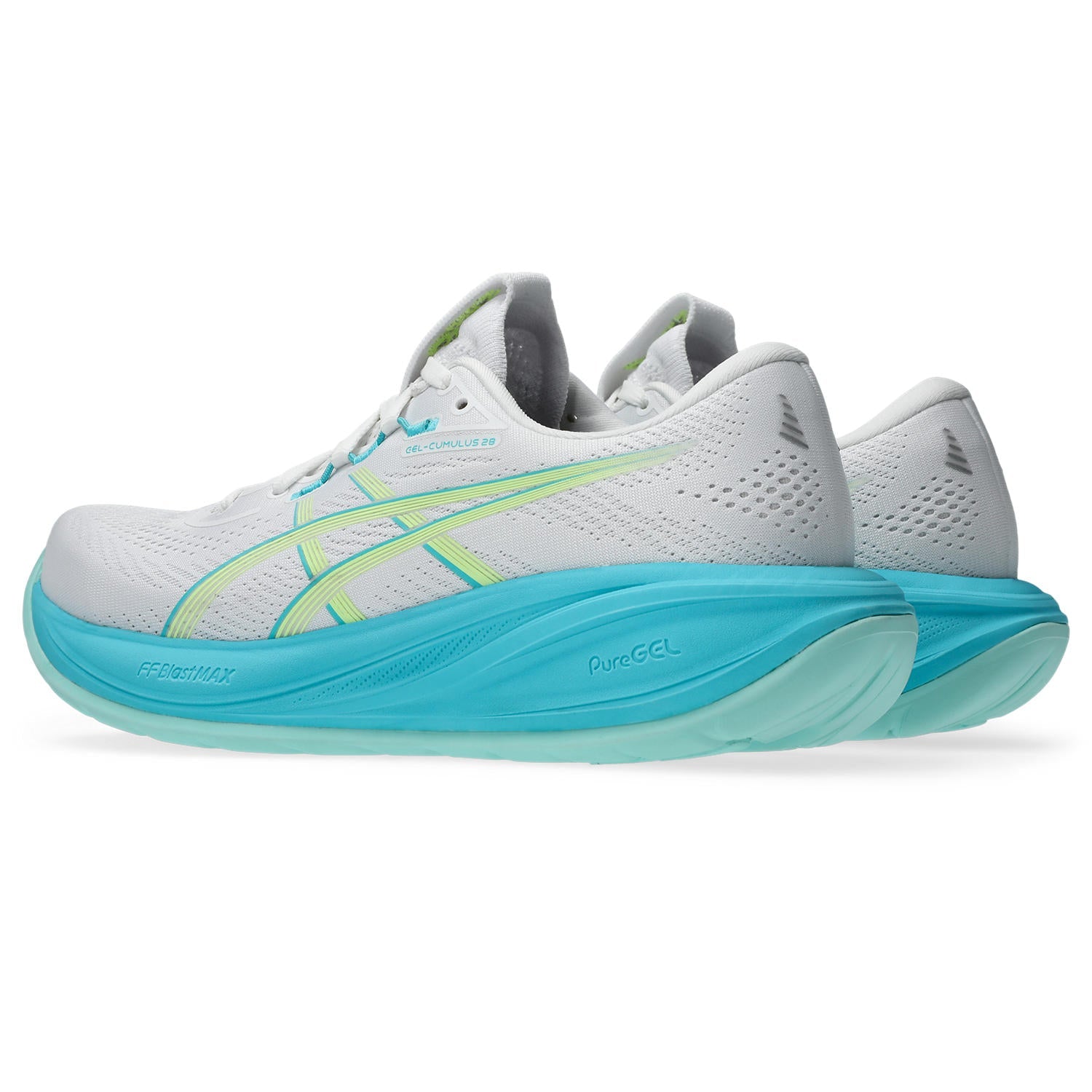 Women's Gel-Cumulus 28 (102 - White/Energy Aqua)