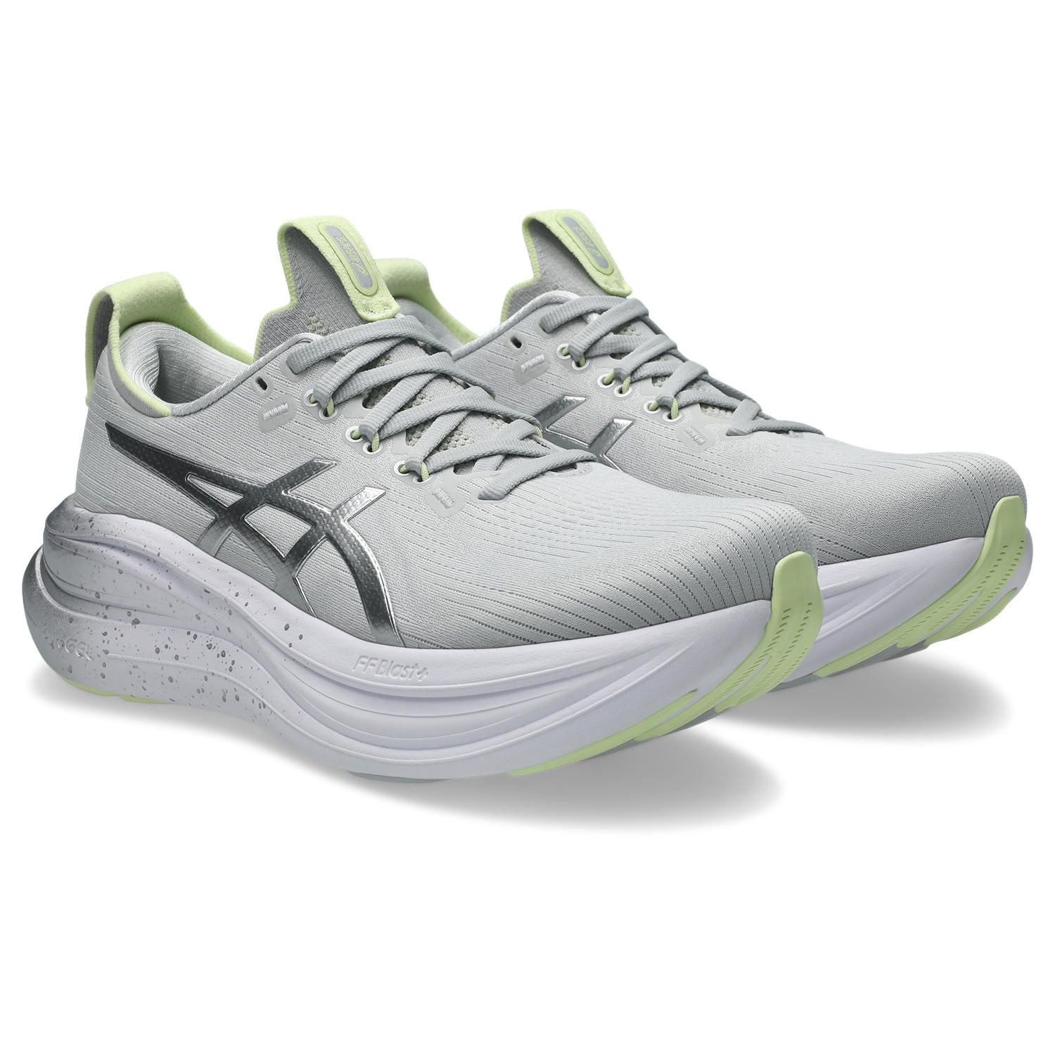 Women's Gel-Nimbus 28 Platinum (020 - Platinum/Glow Green)