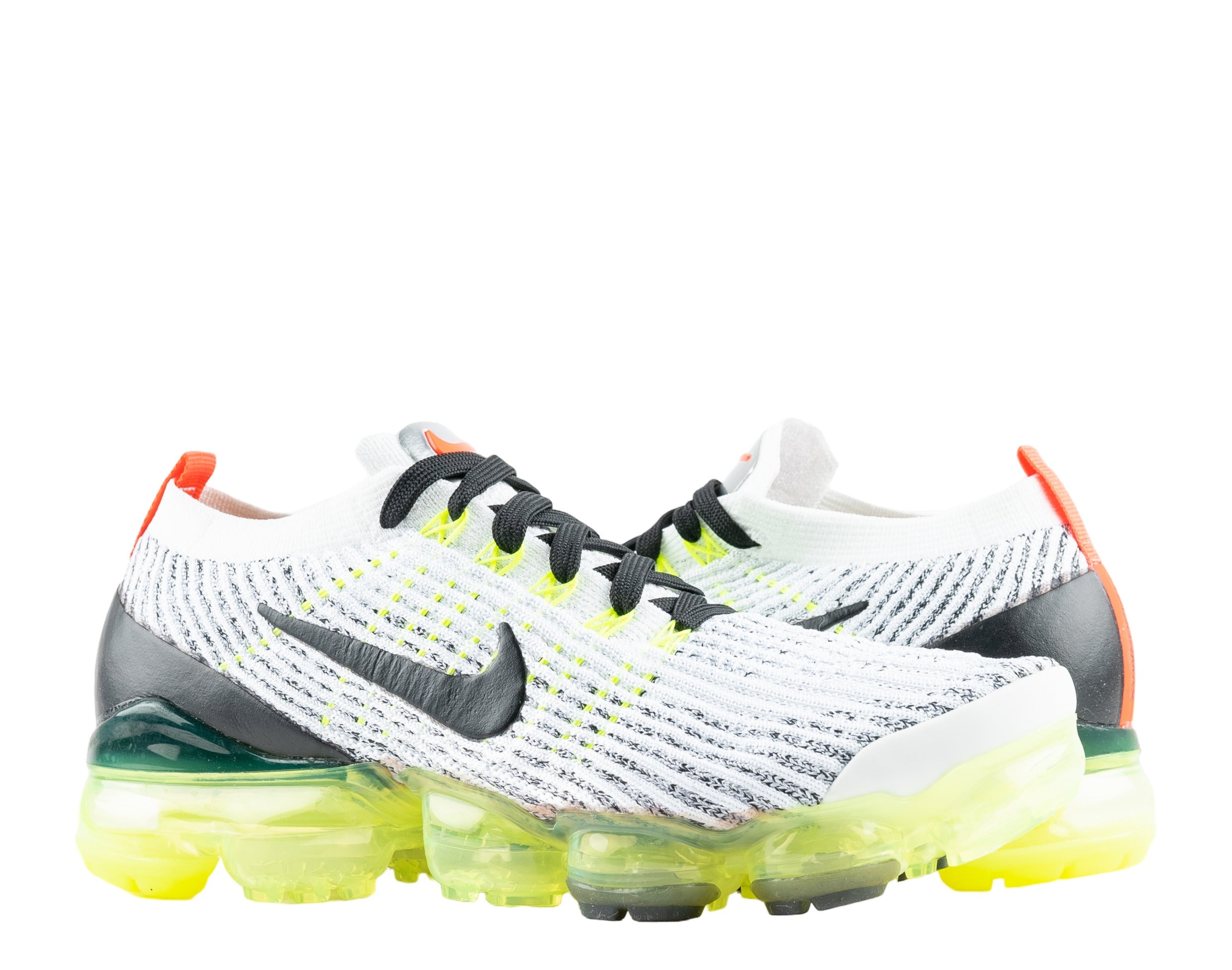 Men's Nike Air Max Vapormax Flyknit 3 White/Black-Volt Running Shoes AJ6900-100