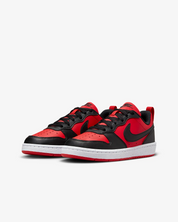 Kids Nike Court Borough Low Recraft DV5456-600 Big Red Black Sneakers FD705