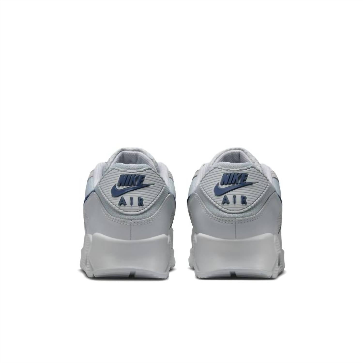Men's Air Max 90 Cowboys Sneaker In Wolf Grey/midnight Navy-Wolf Grey