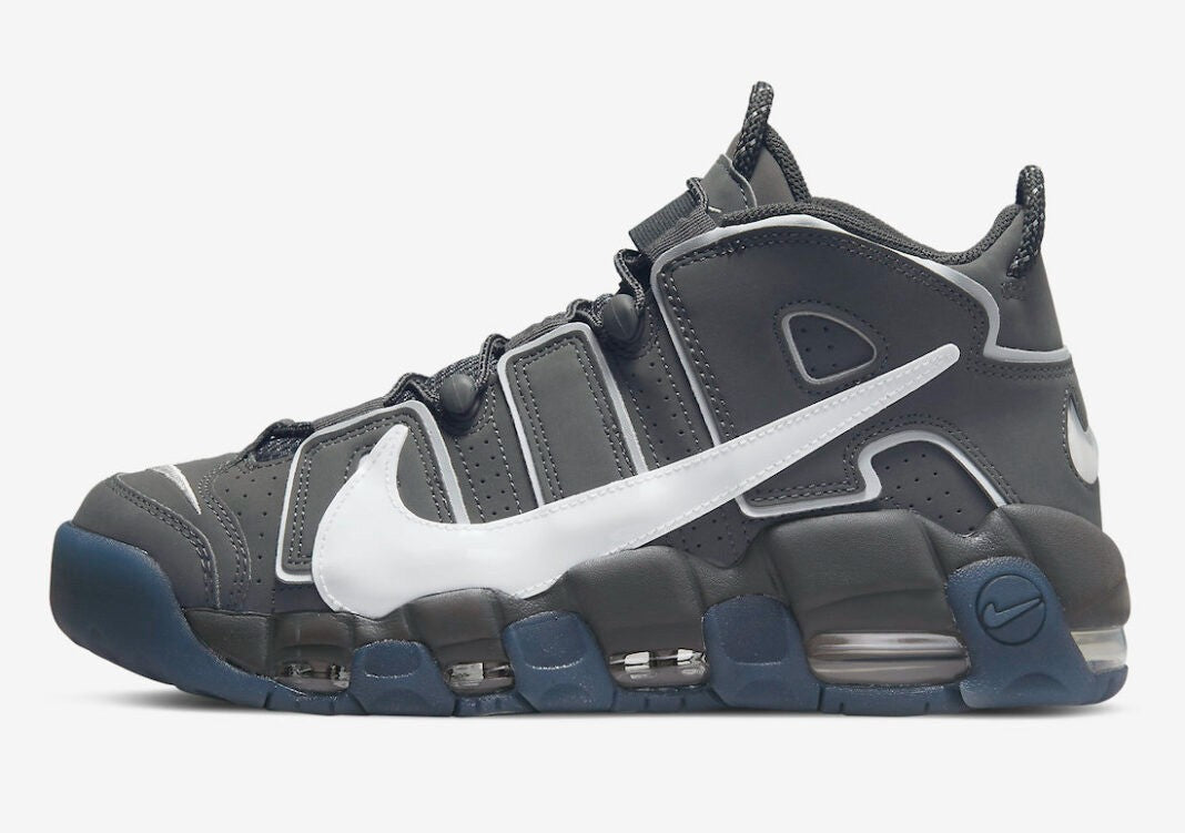 Men's Nike Air More Uptempo 96 DQ5014-068 Sneakers Iron Gray White Leather Shoes