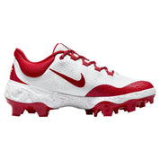 Nike Alpha Huarache Elite 4 Low MCS FD6255-105 White Baseball Cleats RHS8064