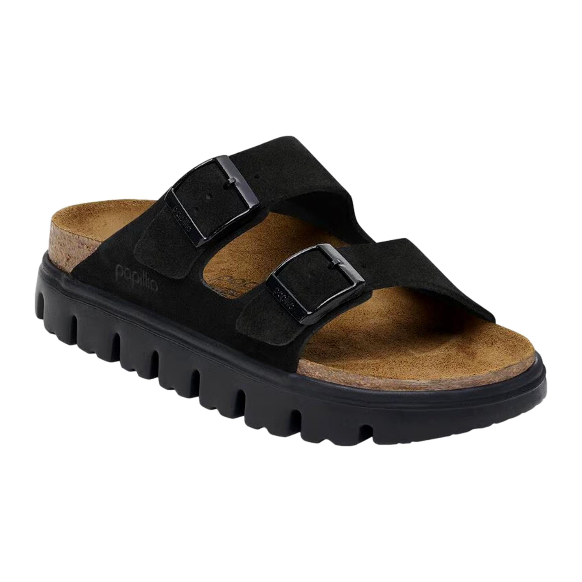 Women's Birkenstock Arizona Pap Chunky Black / Black 1028403
