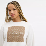 Coach Outlet Signature Square Crewneck Sweater