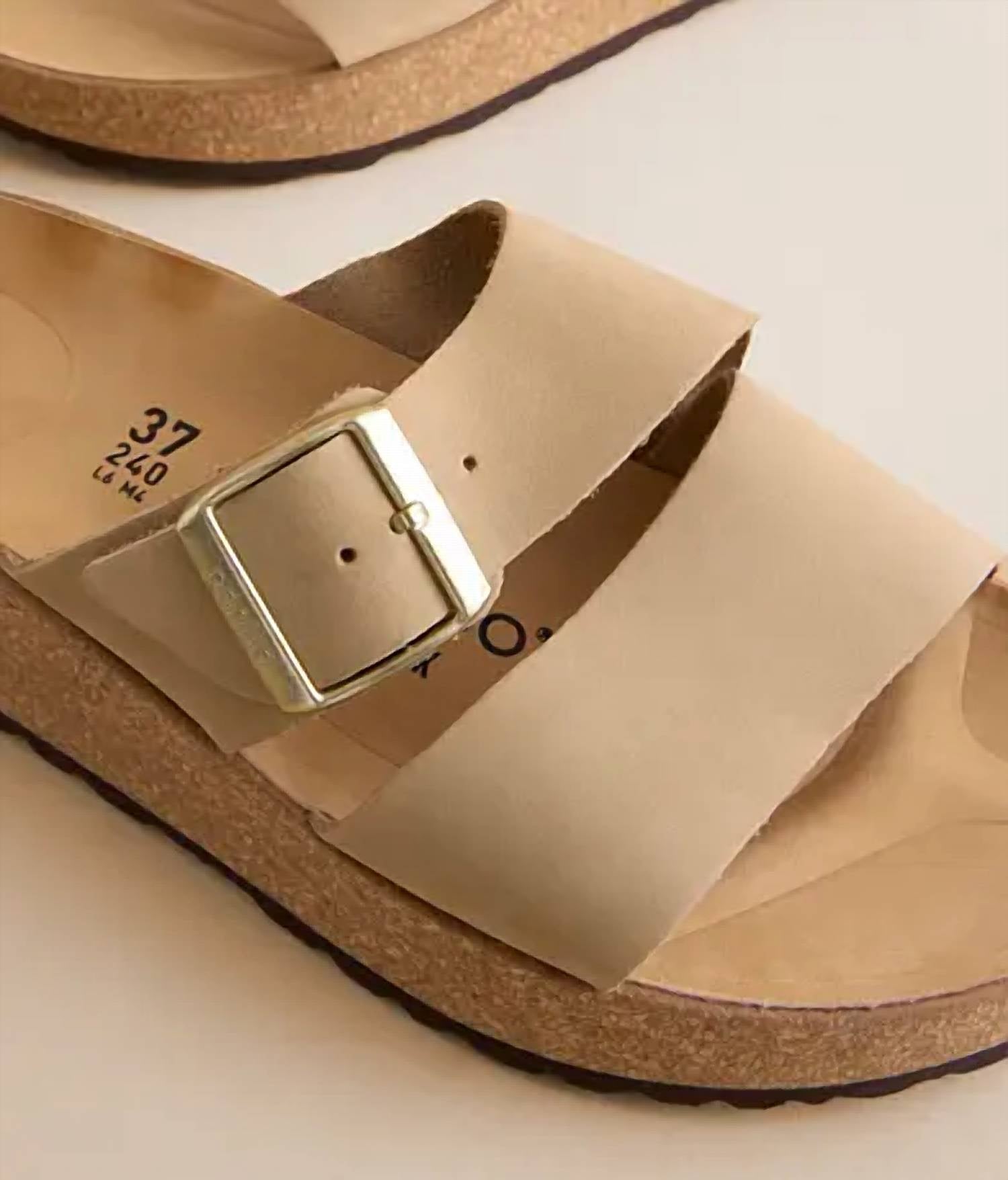 Women's Almina Nubuck Leather Sandal In Sandcastle