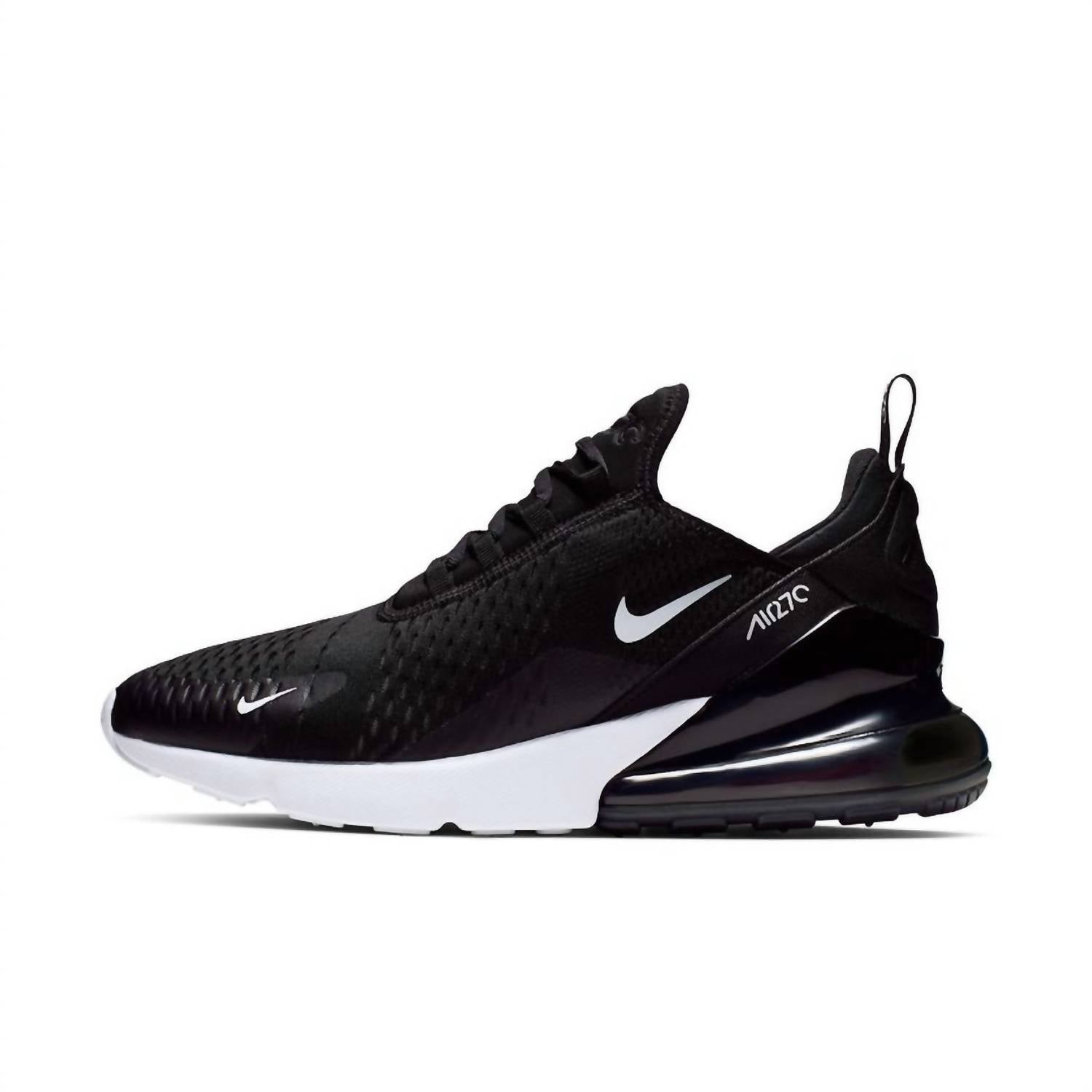 Men's Air Max 270 Running Shoes In Black/anthracite White