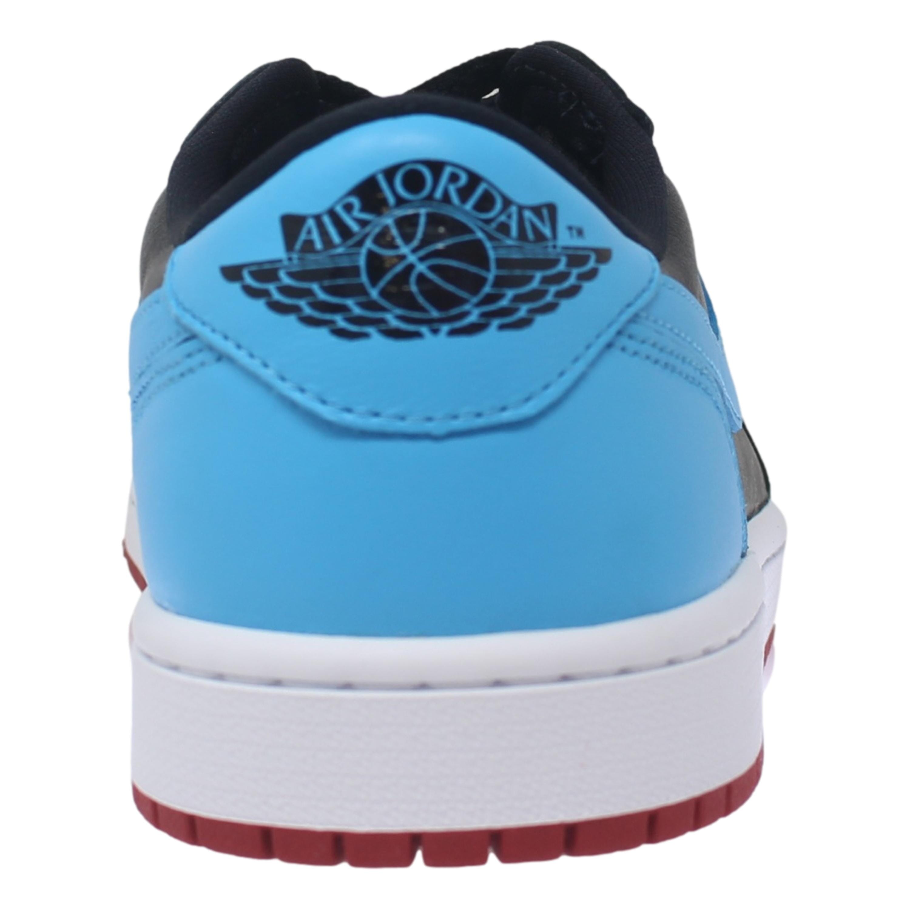 Nike Air Jordan 1 Retro Low OG Black/Dark Powder Blue-Gym Red  CZ0775-046 Women's