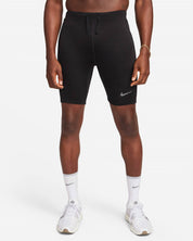 Dri-Fit Brief-Lined Running 1/2-Length Tights In Black/black/reflective Silv