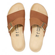 Women's Almina Sandal In Pecan Nubuck