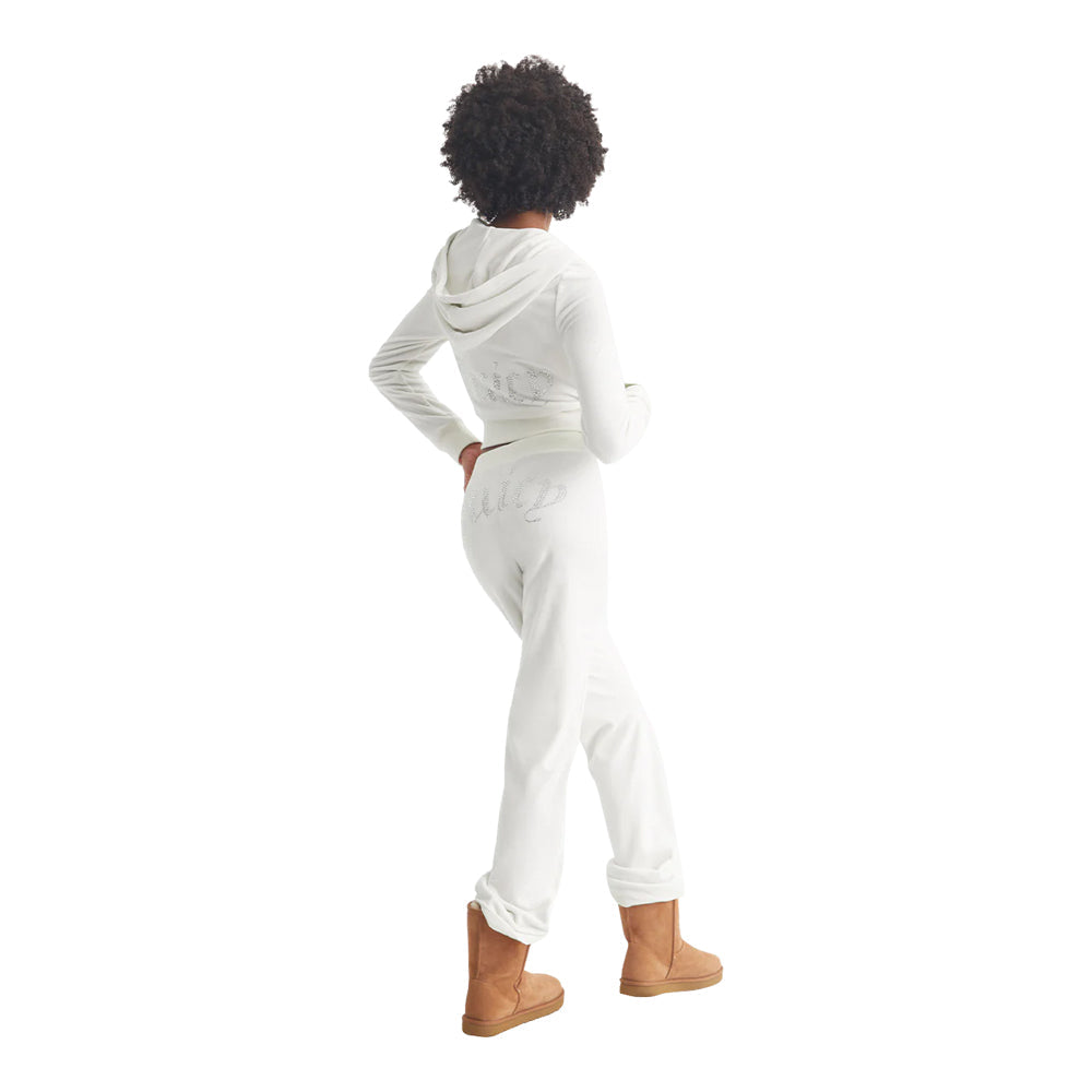 Juicy Couture Women's OG Big Bling Velour Track Pants