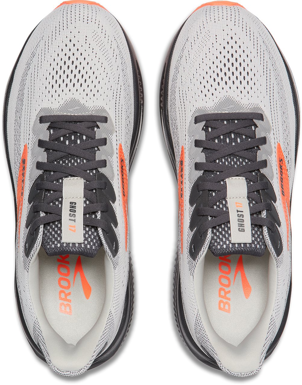 Men's Ghost 17 WIDE (048 - Oyster Mushroom/Orange/Ebony)