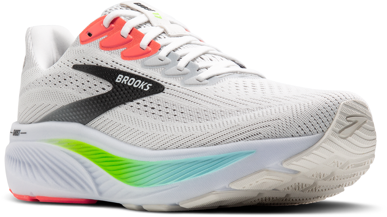 Men's Ghost 17 (112 - White/Pink Clay/Gecko)