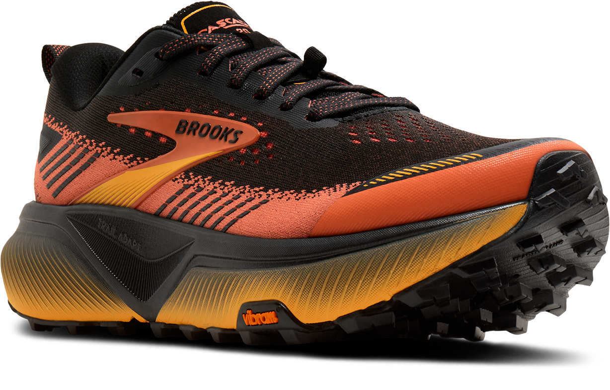 Men's Cascadia 20 (016 - Black/Tigerlily/Orange)