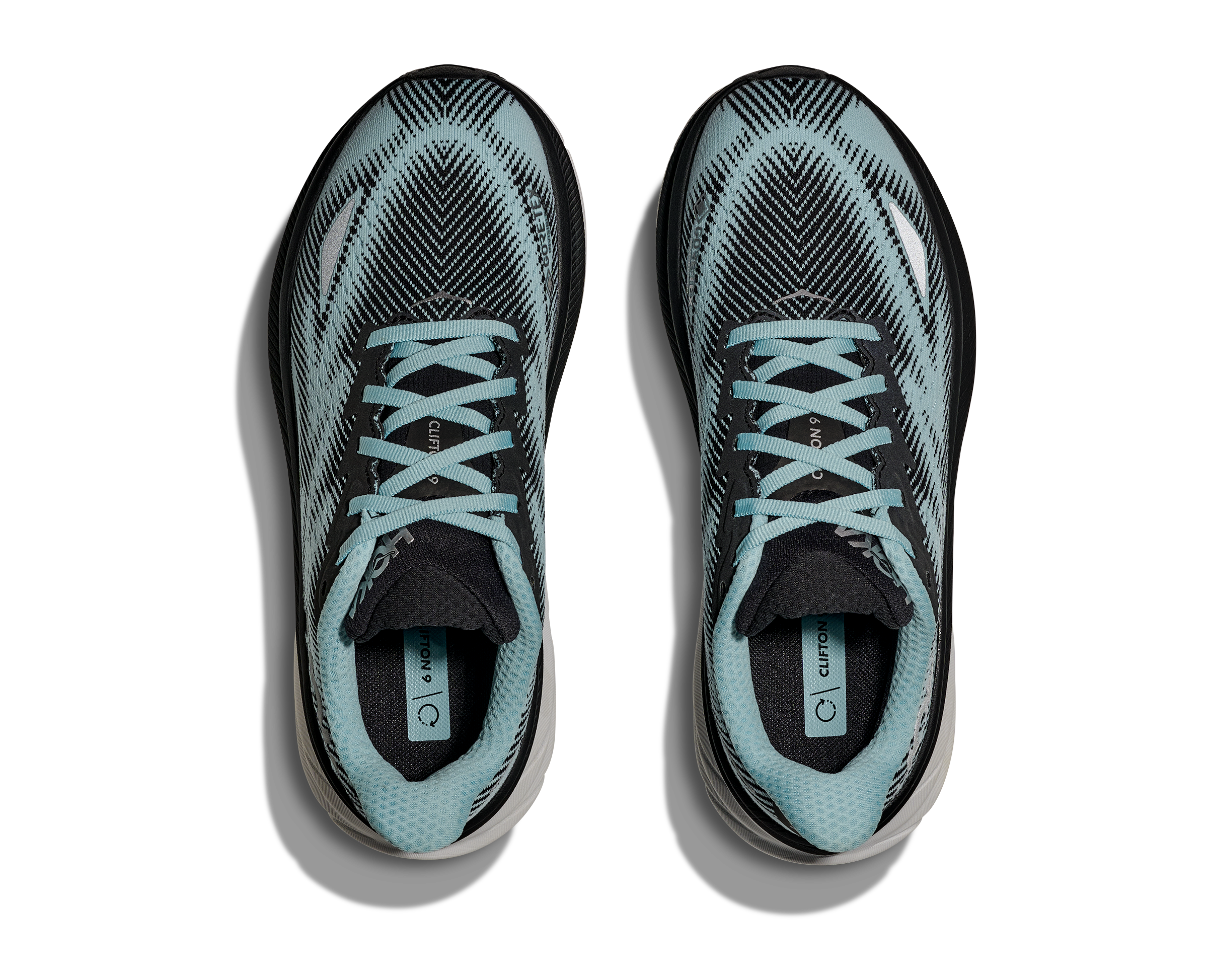Women's Clifton 9 GTX (BNDR - Black/Raindrop)