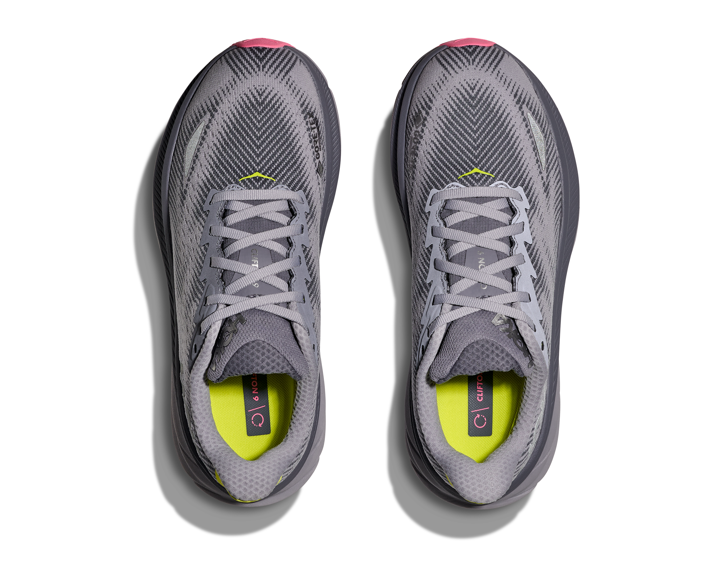 Women's Clifton 9 GTX (GYSK - Grey Skies/Foggy Grey)