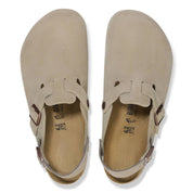 Women's Tokio Suede Leather Clogs In Taupe