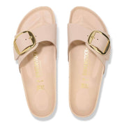 Women's Madrid Big Buckle Sandals - Narrow In High-Shine New Beige