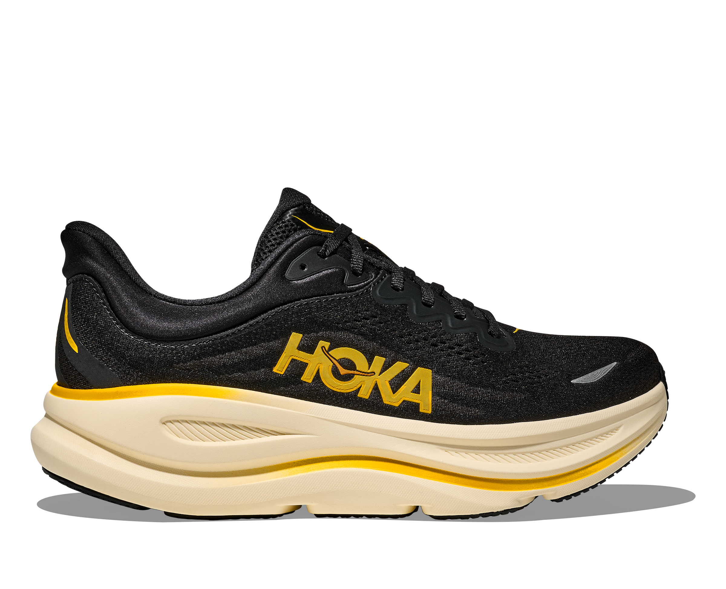 Men's Bondi 9 (CWG - Carbon Black/Yellow Gold)