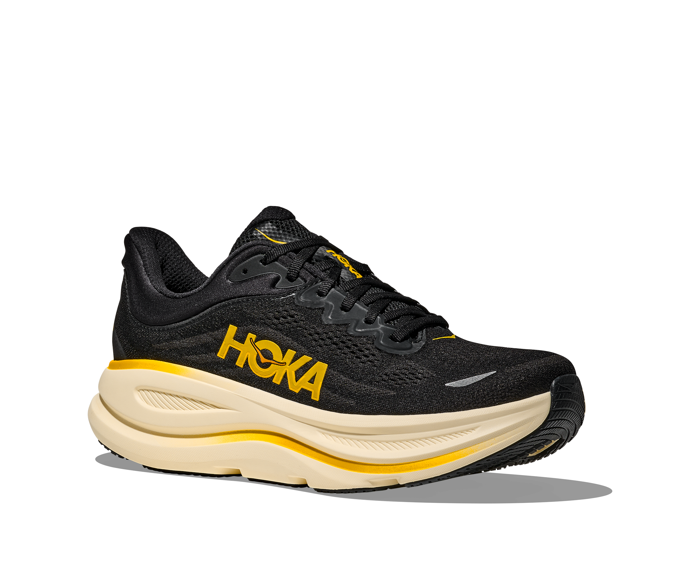 Men's Bondi 9 EXTRA WIDE (CWG - Carbon Black/Yellow Gold)
