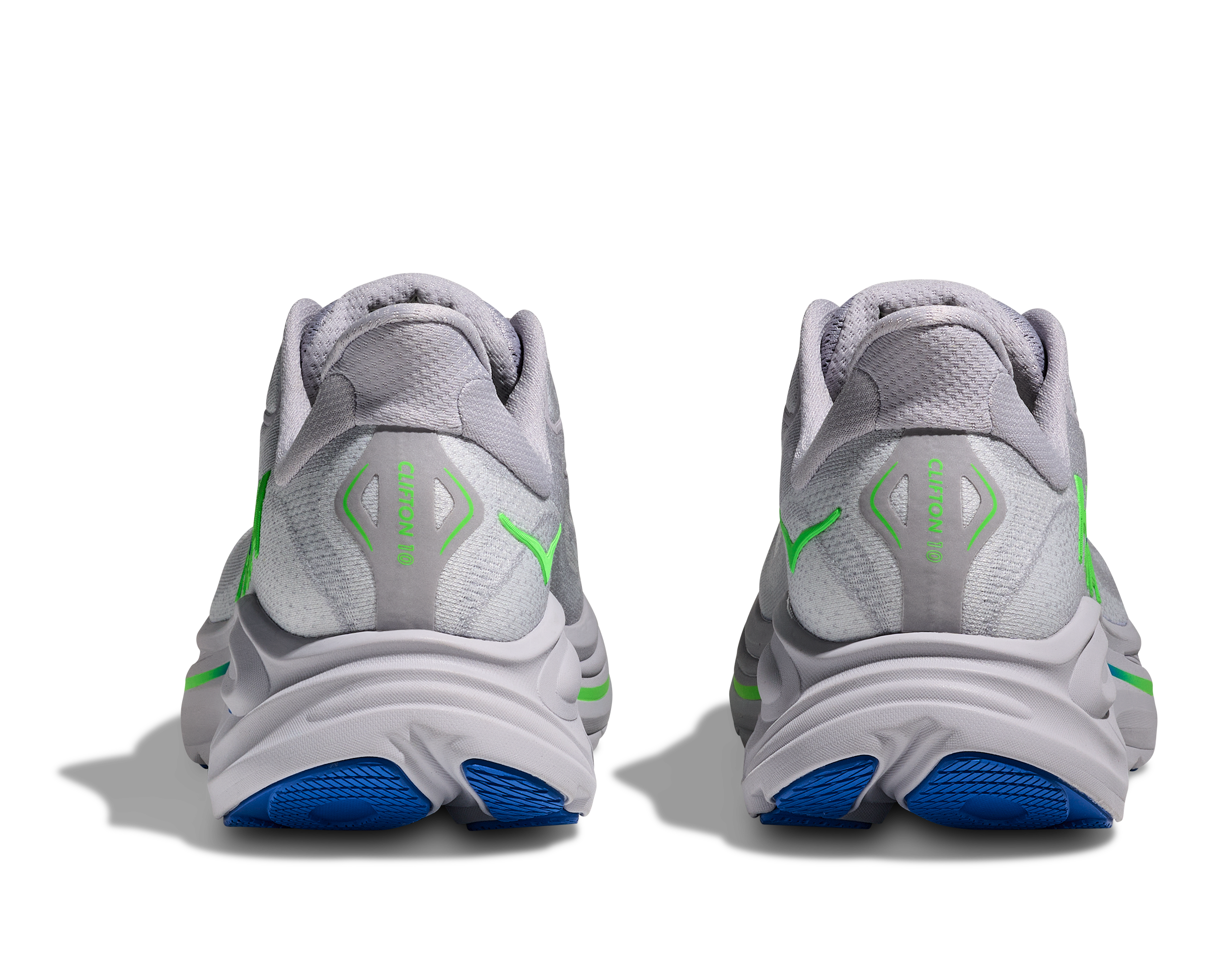 Men's Clifton 10 (AYNN - Ash Grey/Neon Green)