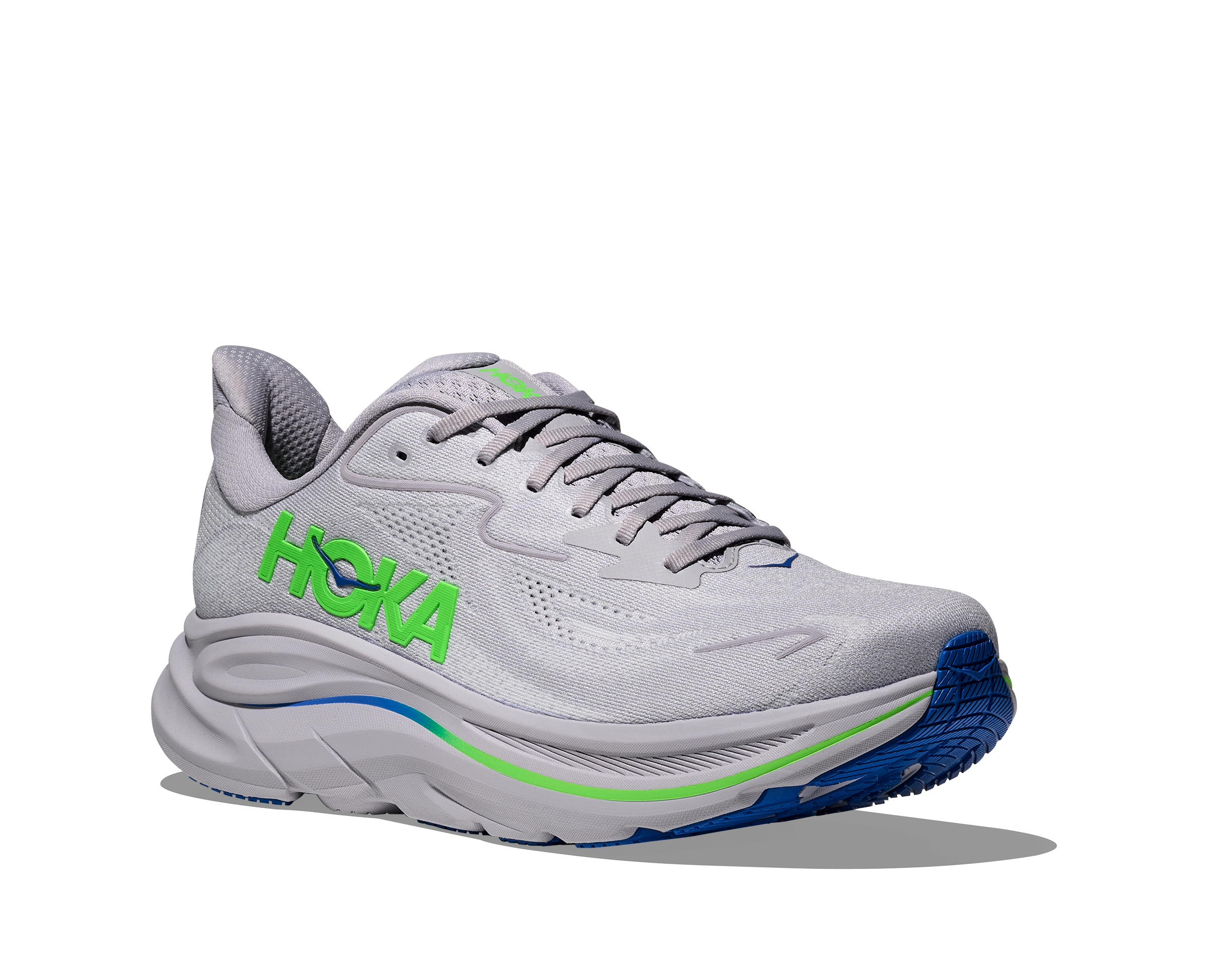 Men's Clifton 10 (AYNN - Ash Grey/Neon Green)